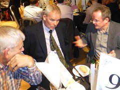 Alan Adie with SPCU President Gordon McKinnie and Andy Lowden